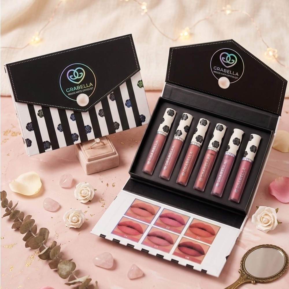 Grabella matte Lipstick Collection - Elegant Pinks and Nudes